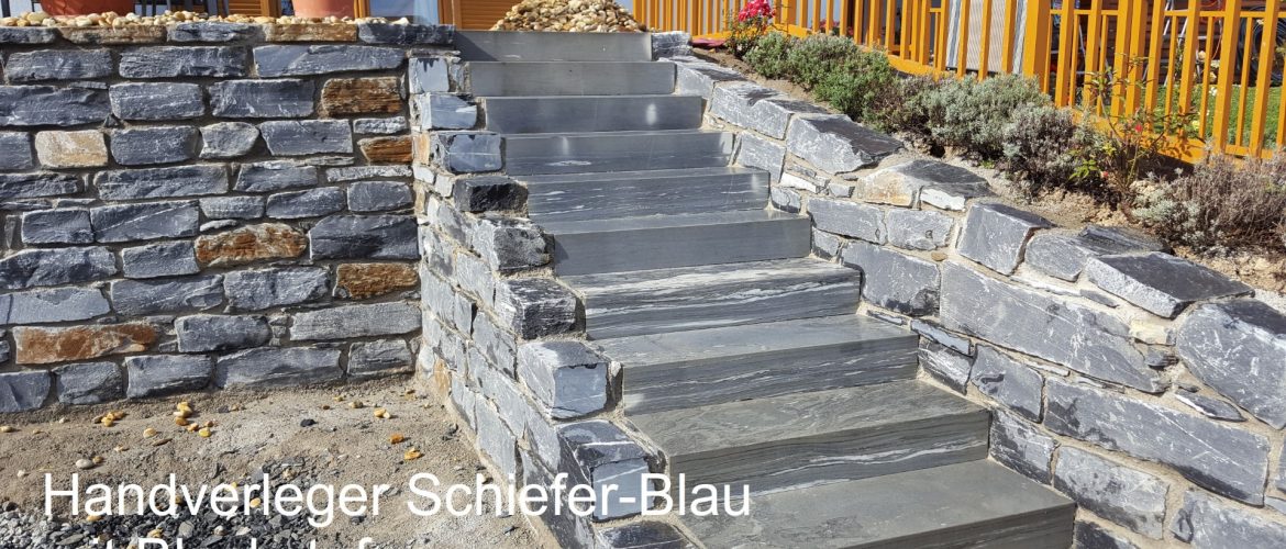 Schiefer-Blau mit Blockstufen