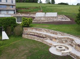 Landschaftsgestaltung für großen Garten